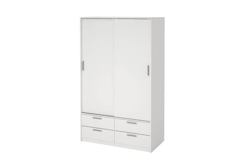 Tetsu Garderobe 121x200 cm - Hvit - Oppbevaring - Garderober & garderobesystem