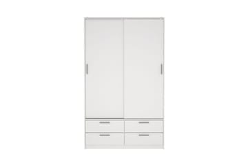 Tetsu Garderobe 121x200 cm - Hvit - Oppbevaring - Garderober & garderobesystem