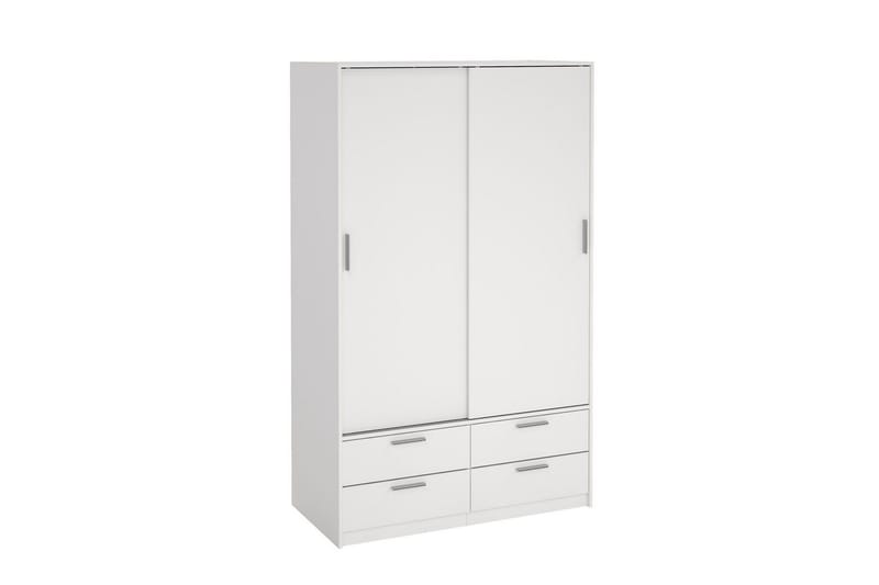 Tetsu Garderobe 121x200 cm - Hvit - Oppbevaring - Garderober & garderobesystem