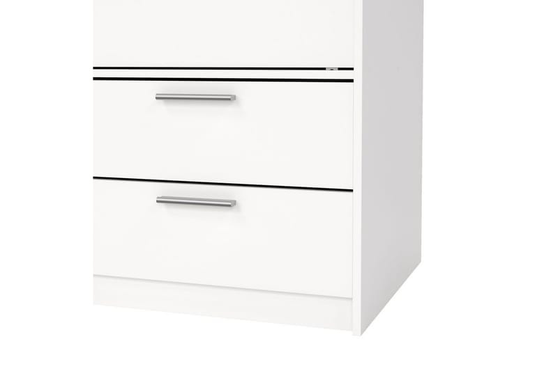 Tetsu Garderobe 121x200 cm - Hvit - Oppbevaring - Garderober & garderobesystem