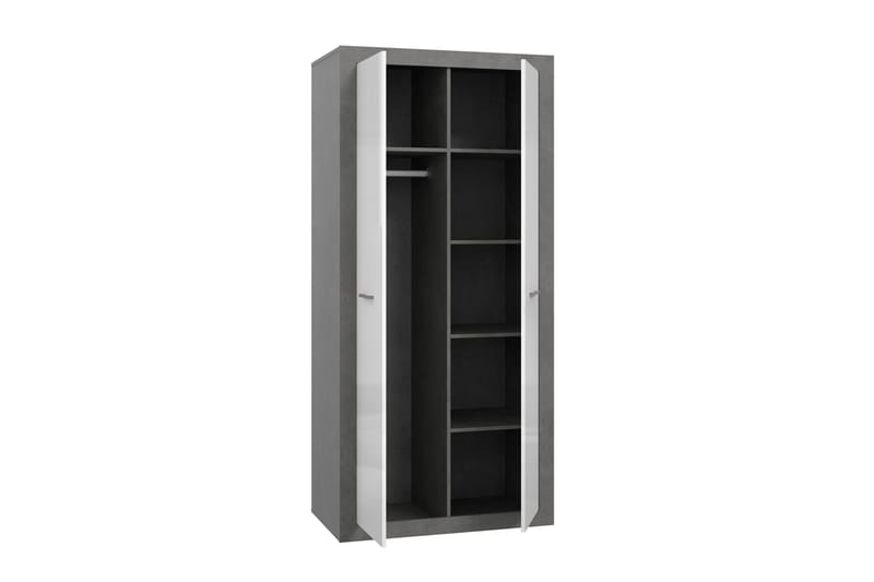 Tolovgrad Garderobe 54x92 cm - Grå/Hvit - Oppbevaring - Garderober & garderobesystem