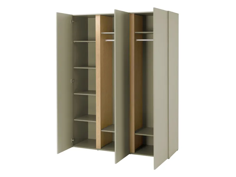 Travic Garderobeskap 145 cm i Tre - Beige - Oppbevaring - Garderober & garderobesystem