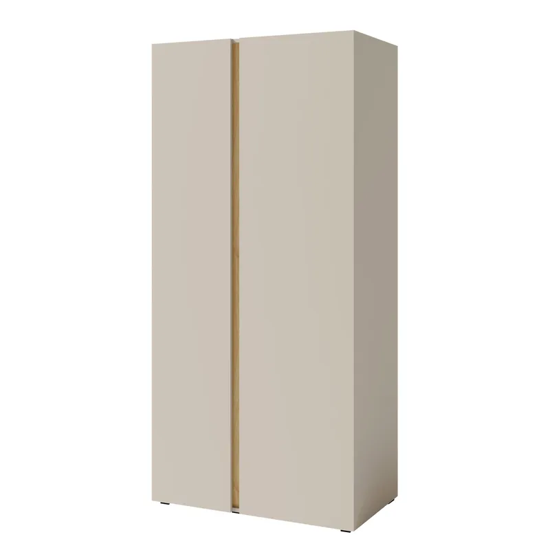 Travic Garderobeskap 90 cm i Tre, Beige