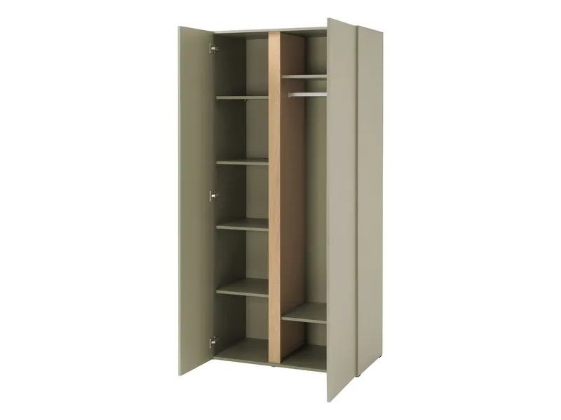 Travic Garderobeskap 90 cm i Tre - Beige - Oppbevaring - Garderober & garderobesystem
