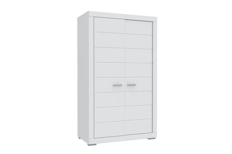 Uzayr Garderobe 116x198 cm, Hvit