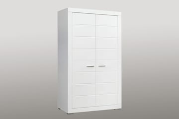 Uzayr Garderobe 116x198 cm - Hvit - Oppbevaring - Garderober & garderobesystem