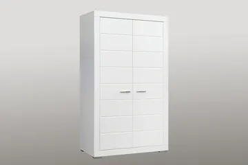 Uzayr Garderobe 116x198 cm - Hvit - Oppbevaring - Garderober & garderobesystem