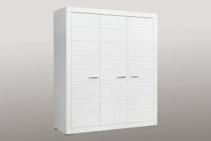 Uzayr Garderobe 166x198 cm - Hvit - Oppbevaring - Garderober & garderobesystem