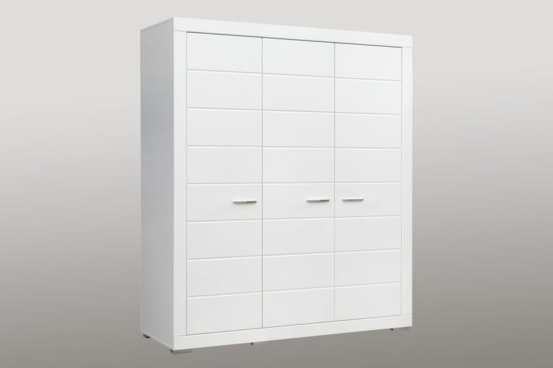 Uzayr Garderobeskap 166x198 cm i Tre - Hvit - Oppbevaring - Garderober & garderobesystem