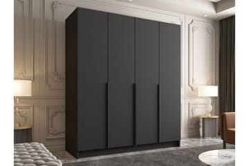 Vadstena Garderobe 200 cm - Svart - Oppbevaring - Garderober & garderobesystem