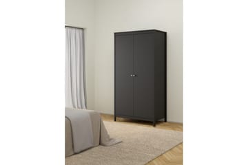 Vallvidera Garderobe 102,3x199 cm - Svart - Oppbevaring - Garderober & garderobesystem