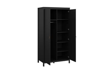 Vallvidera Garderobe 102,3x199 cm - Svart - Oppbevaring - Garderober & garderobesystem