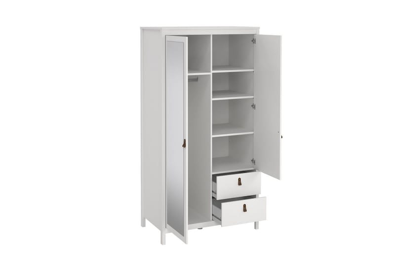 Vallvidera Garderobe 102x199 cm - Hvit - Oppbevaring - Garderober & garderobesystem