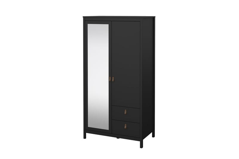 Vallvidera Garderobe 102x199 cm - Svart - Oppbevaring - Garderober & garderobesystem