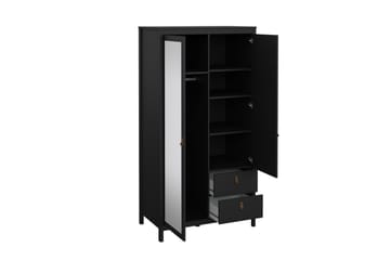 Vallvidera Garderobe 102x199 cm - Svart - Oppbevaring - Garderober & garderobesystem
