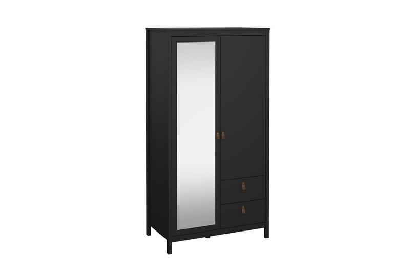 Vallvidera Garderobe 102x199 cm - Svart - Oppbevaring - Garderober & garderobesystem