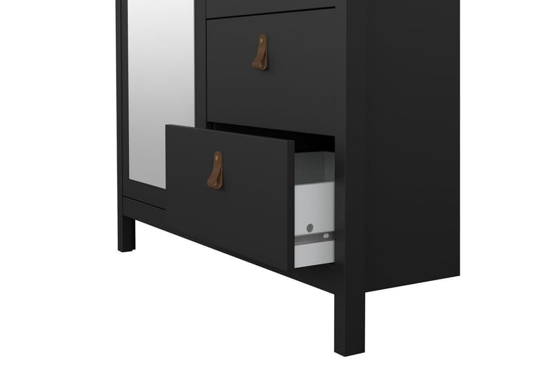 Vallvidera Garderobe 102x199 cm - Svart - Oppbevaring - Garderober & garderobesystem