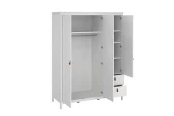 Vallvidera Garderobe 150x199 cm - Hvit - Oppbevaring - Garderober & garderobesystem