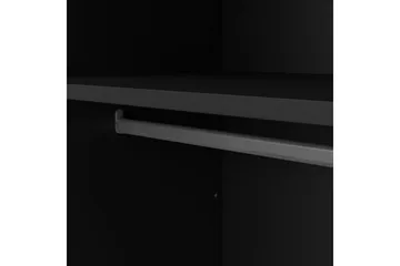 Vallvidera Garderobe 150x199 cm - Svart - Oppbevaring - Garderober & garderobesystem
