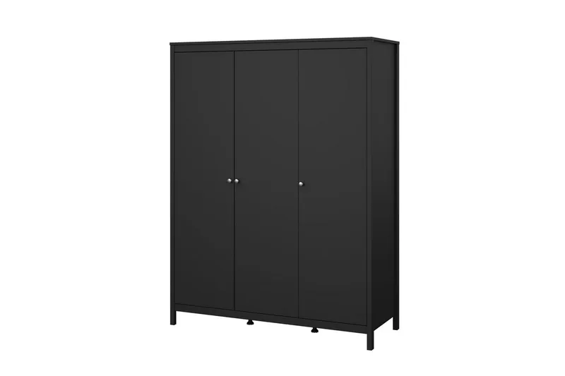 Vallvidera Garderobe 150x199 cm - Svart - Oppbevaring - Garderober & garderobesystem
