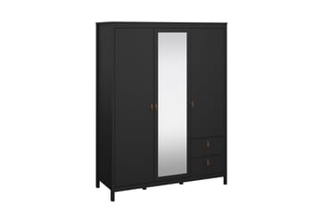 Vallvidera Garderobe 150x199 cm - Svart - Oppbevaring - Garderober & garderobesystem