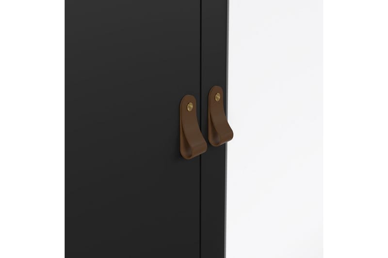 Vallvidera Garderobe 150x199 cm - Svart - Oppbevaring - Garderober & garderobesystem