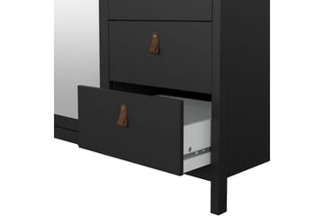 Vallvidera Garderobe 150x199 cm - Svart - Oppbevaring - Garderober & garderobesystem