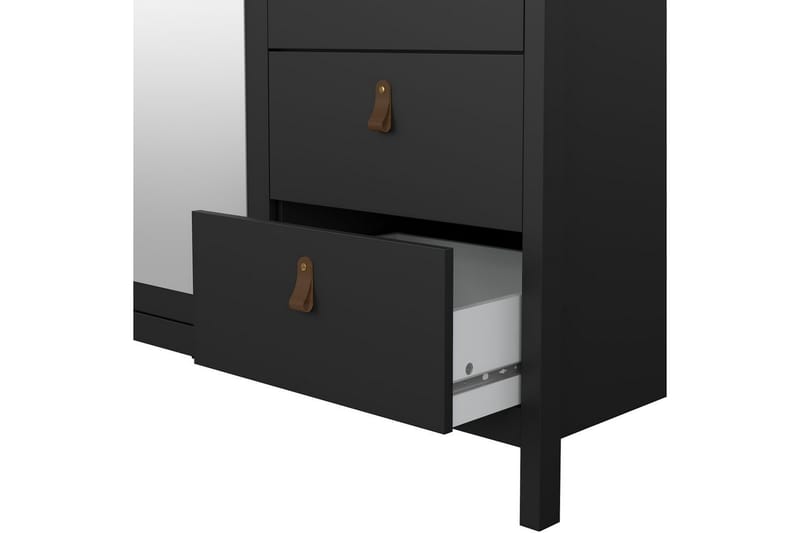 Vallvidera Garderobe 150x199 cm - Svart - Oppbevaring - Garderober & garderobesystem