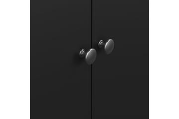 Vallvidera Garderobe 150x199 cm - Svart - Oppbevaring - Garderober & garderobesystem