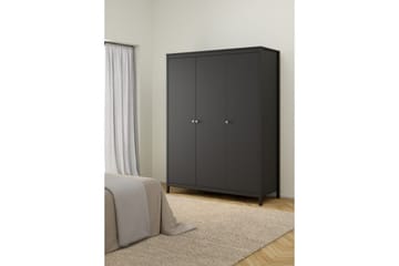 Vallvidera Garderobe 150x199 cm - Svart - Oppbevaring - Garderober & garderobesystem