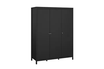 Vallvidera Garderobe 150x199 cm - Svart - Oppbevaring - Garderober & garderobesystem