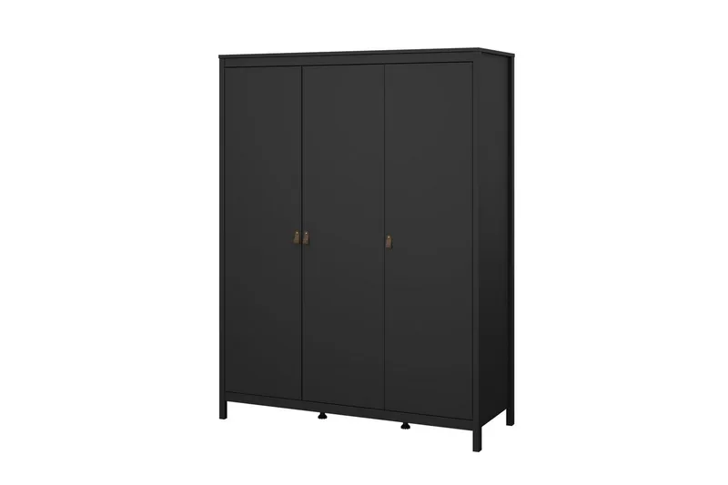 Vallvidera Garderobe 150x199 cm - Svart - Oppbevaring - Garderober & garderobesystem