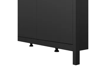 Vallvidera Garderobe 150x199 cm - Svart - Oppbevaring - Garderober & garderobesystem