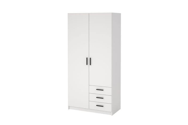 Vandana Garderobe 99x200 cm - Hvit - Oppbevaring - Garderober & garderobesystem