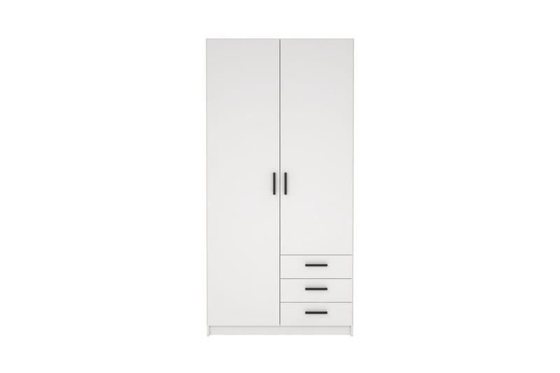 Vandana Garderobe 99x200 cm - Hvit - Oppbevaring - Garderober & garderobesystem