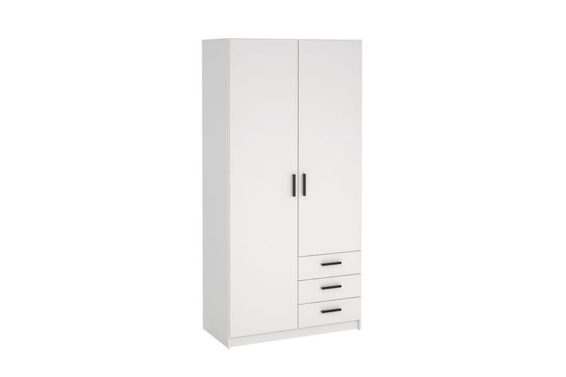 Vandana Garderobe 99x200 cm - Hvit - Oppbevaring - Garderober & garderobesystem