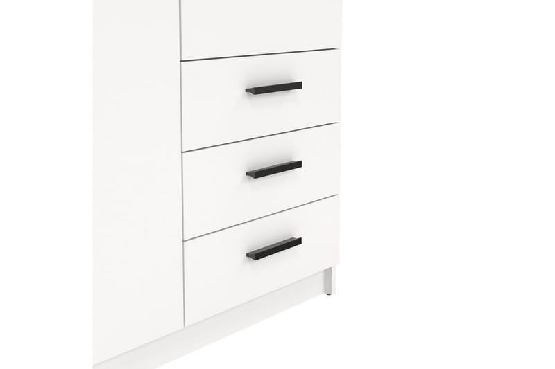 Vandana Garderobe 99x200 cm - Hvit - Oppbevaring - Garderober & garderobesystem