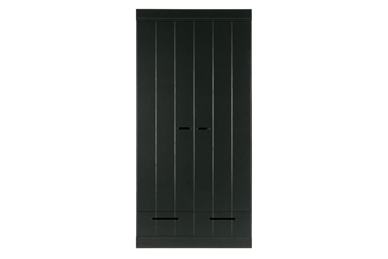 Varius Garderobe 94x53 cm 2 Dører - Furu/Svart - Oppbevaring - Garderober & garderobesystem