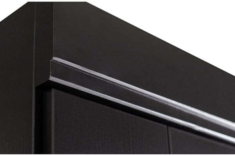 Varius Garderobe 94x53 cm 2 Dører - Furu/Svart - Oppbevaring - Garderober & garderobesystem