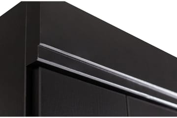 Varius Garderobe 94x53 cm 2 Dører - Furu/Svart - Oppbevaring - Garderober & garderobesystem