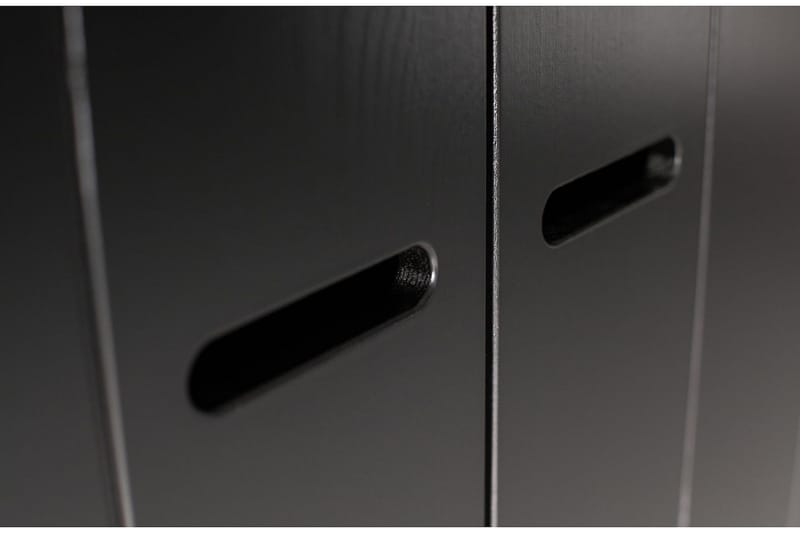 Varius Garderobe 94x53 cm 2 Dører - Furu/Svart - Oppbevaring - Garderober & garderobesystem