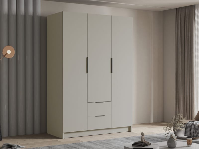 Varros Garderobeskap 150x216 cm - Beige - Oppbevaring - Garderober & garderobesystem