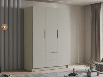 Varros Garderobeskap 150x216 cm - Beige - Oppbevaring - Garderober & garderobesystem