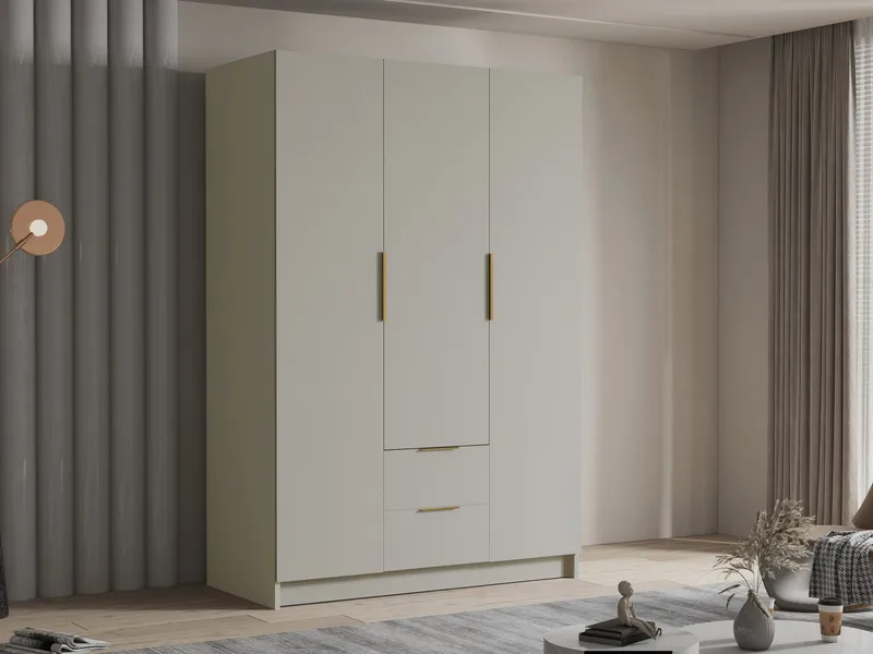 Varros Garderobeskap 150x216 cm - Beige - Oppbevaring - Garderober & garderobesystem