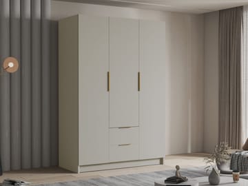 Varros Garderobeskap 150x216 cm - Beige - Oppbevaring - Garderober & garderobesystem