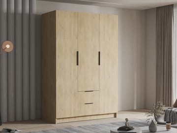 Varros Garderobeskap 150x216 cm - Brun - Oppbevaring - Garderober & garderobesystem