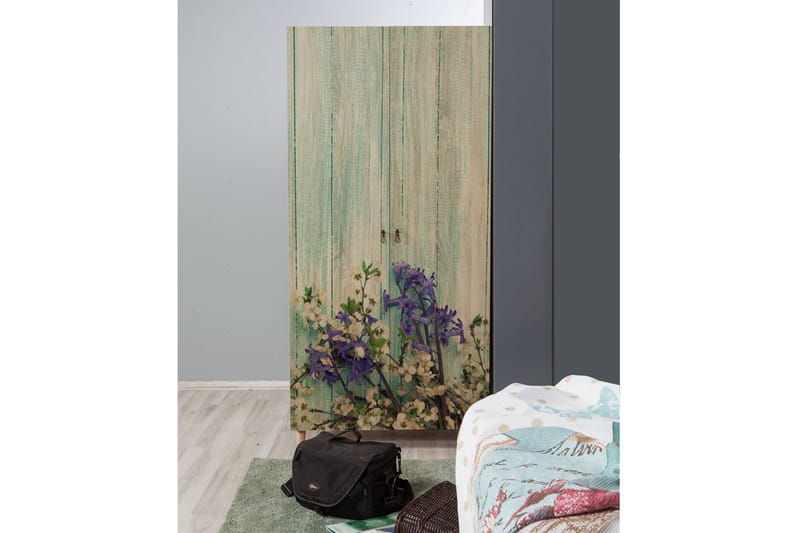 Vellavie Garderobe Kirsebærblomst - Grønn - Oppbevaring - Garderober & garderobesystem