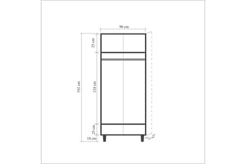 Vellavie Garderobe Kirsebærblomst - Grønn - Oppbevaring - Garderober & garderobesystem