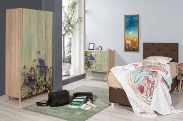 Vellavie Garderobe Kirsebærblomst - Grønn - Oppbevaring - Garderober & garderobesystem