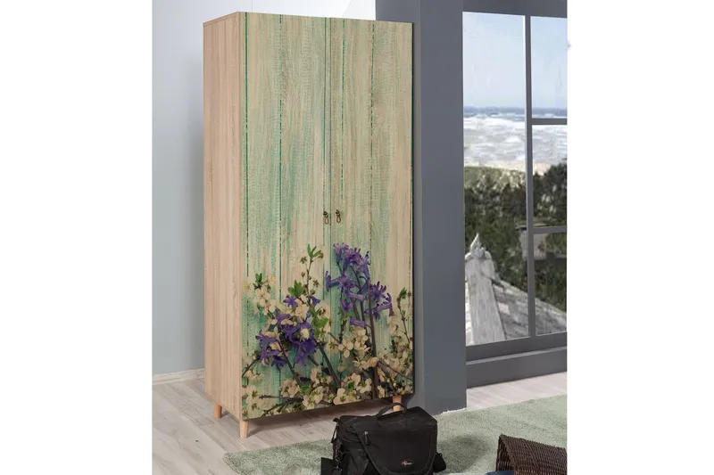 Vellavie Garderobe Kirsebærblomst - Grønn - Oppbevaring - Garderober & garderobesystem